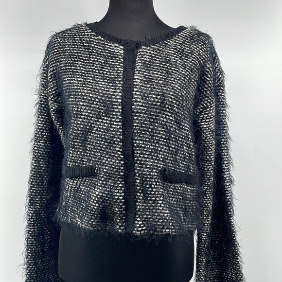 Silvian Heach button front cardigan wool blend snap closures sz m career event - Picture 2 of 11